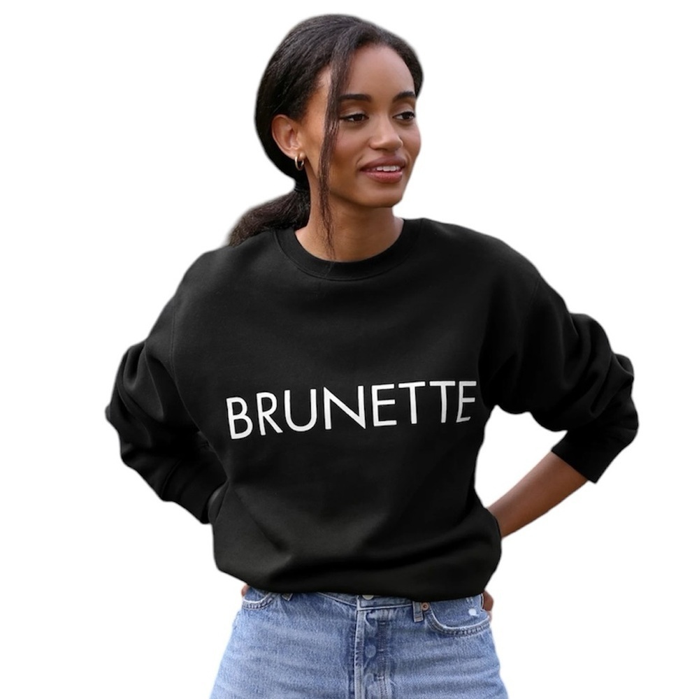 Brunette the Label Classic Sweatshirt in Black Size XS / Small - Picture 1 of 10